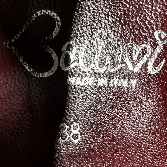 Baciami 9630 Platform Wingtip Oxford Black & Silver Leather Womens Size 8 - Picture 10 of 10